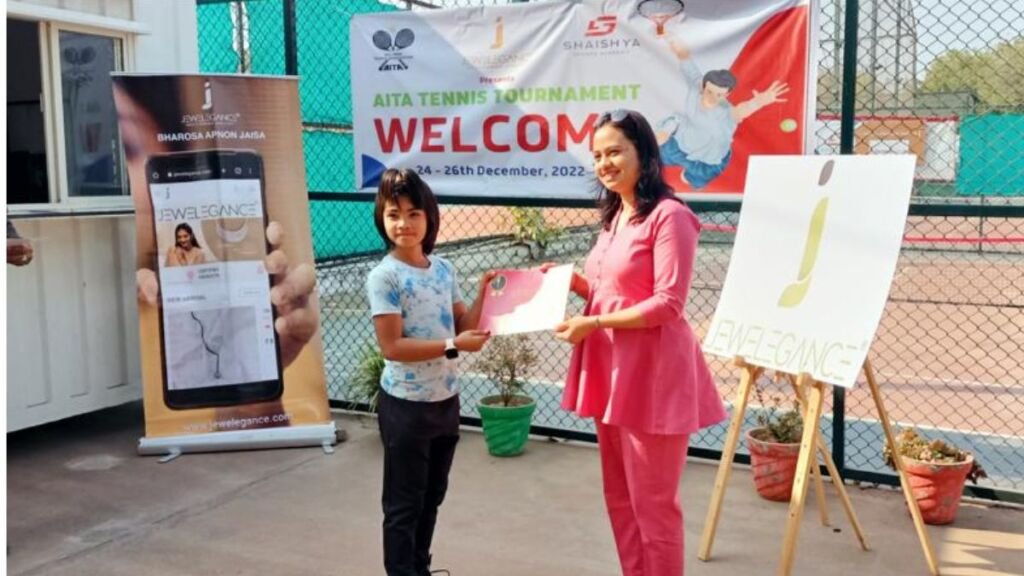 Jewelegance sponsors AITA under-10 tennis tournament, committed to promoting sports
