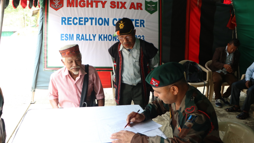 Ex-servicemen rally organised by Khonsa Battalion