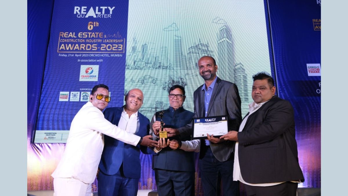 Best Quality Construction Award by Realty Quarters 2023 – Atharv Lifestyle - The India Wire