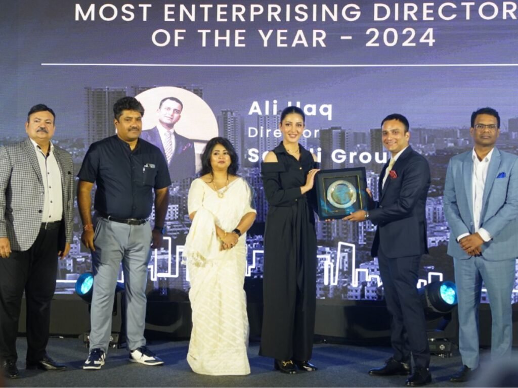 Ali Haq Honored as Most Enterprising Director of the Year by Realty Awards 2024