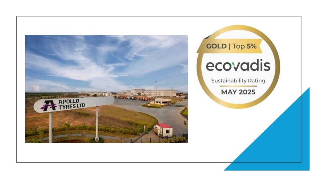Apollo Tyres achieves Gold Rating in EcoVadis Sustainability Assessment