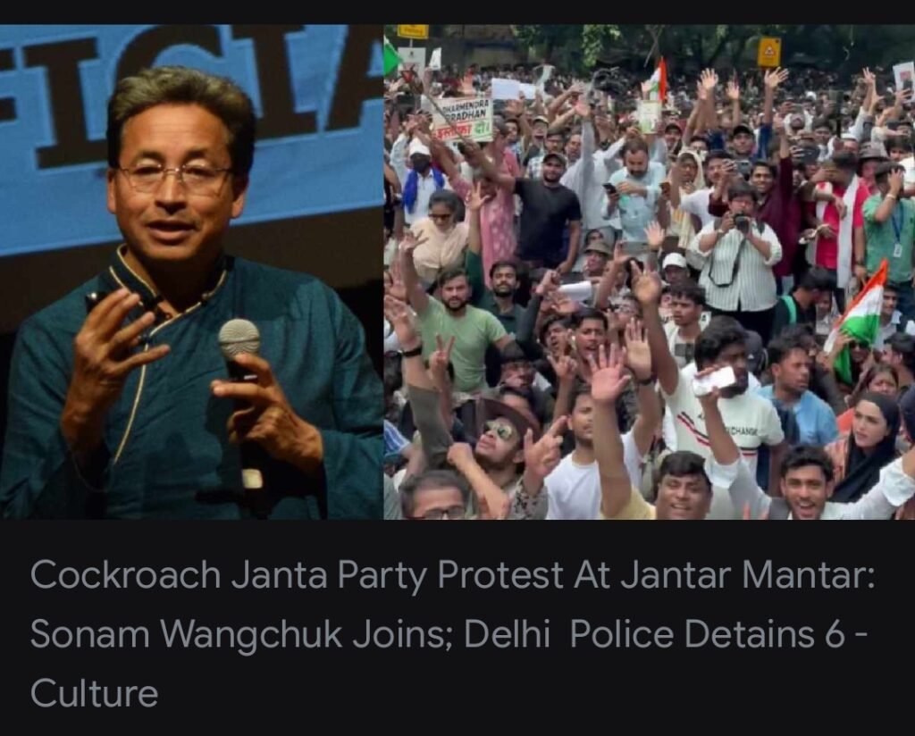 Sonam Wangchuk Joins the ‘Cockroaches’: Anna Hazare 2.0 or AAP’s Stealth Revival Play? NEET Fury, Youth Discontent, and the Protest Policing Puzzle
